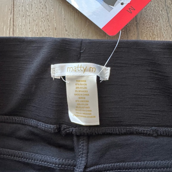 Matty M Black High-Waisted slub Leggings - Picture 4 of 6